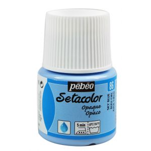 Farba do tkanin Pebeo Setacolor 45ml, Niebieska/86 Sky Blue